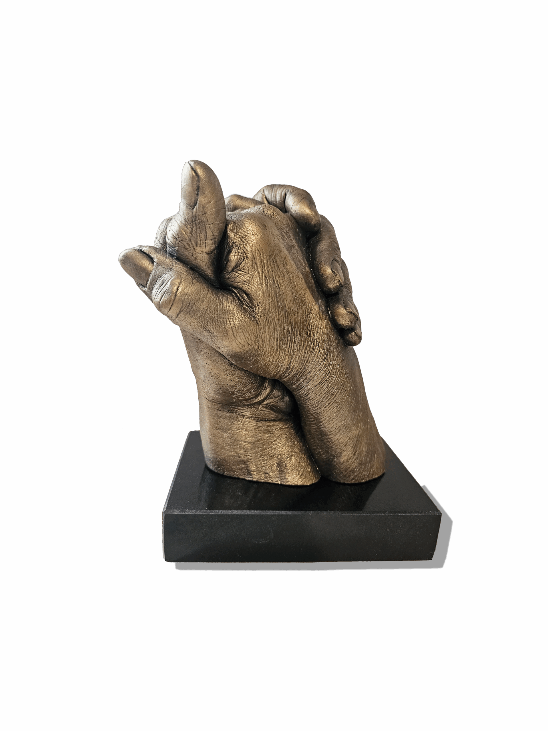 goud hand twee personen Handbeeld goud