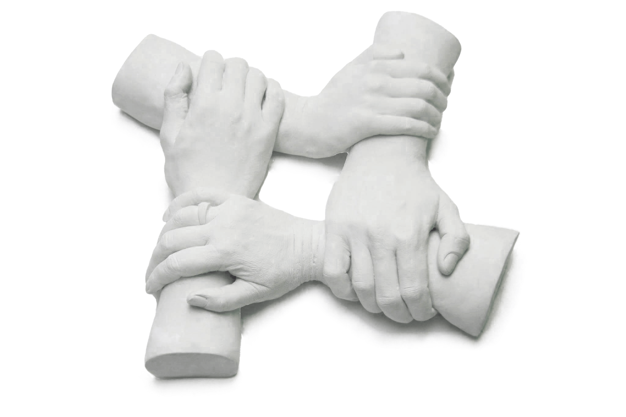 handen 4 personen in gips handen 4 personen in gips