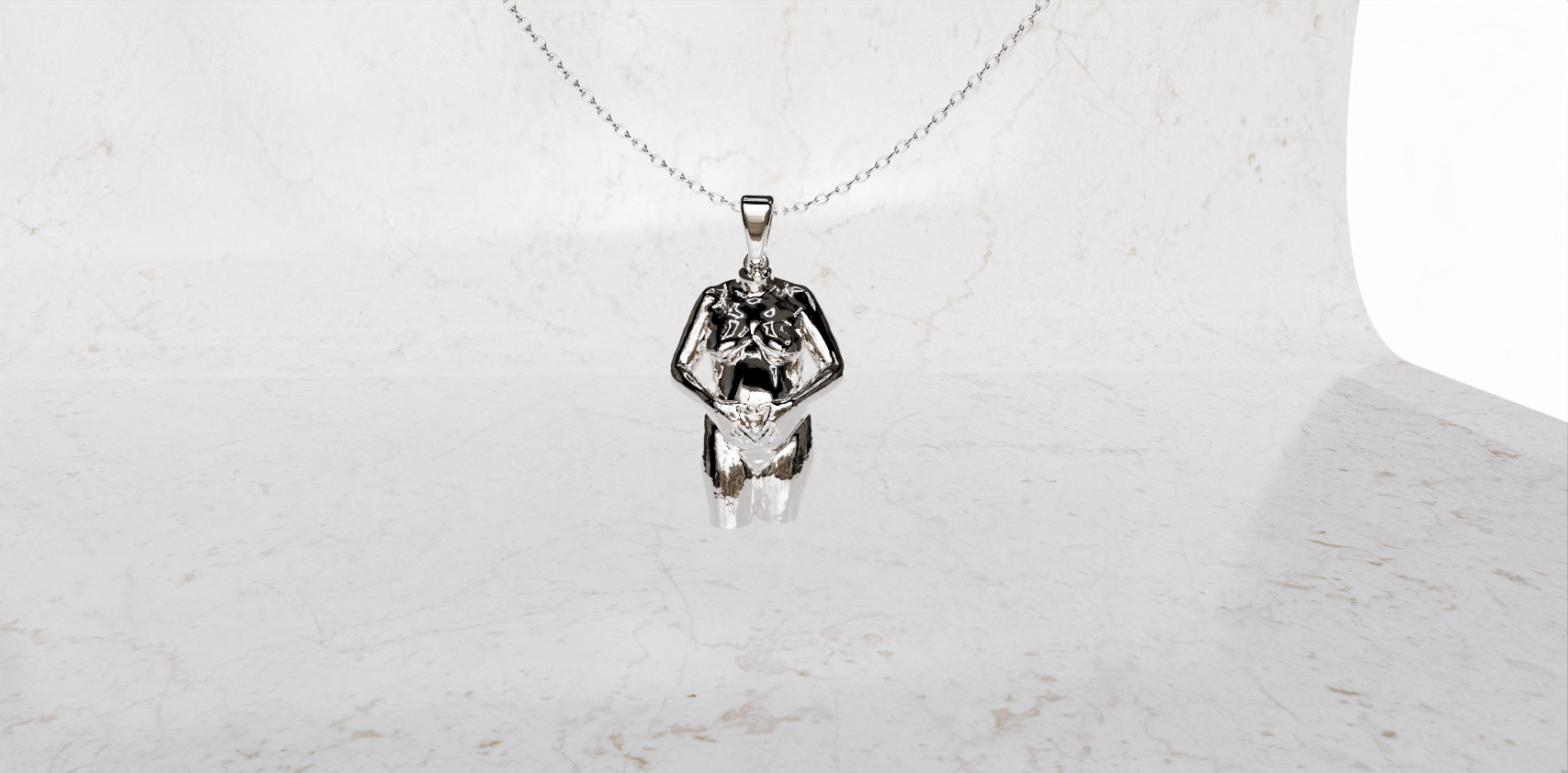 Bedel van zwangerschap aan ketting zilver Bedel van zwangerschap aan ketting zilver