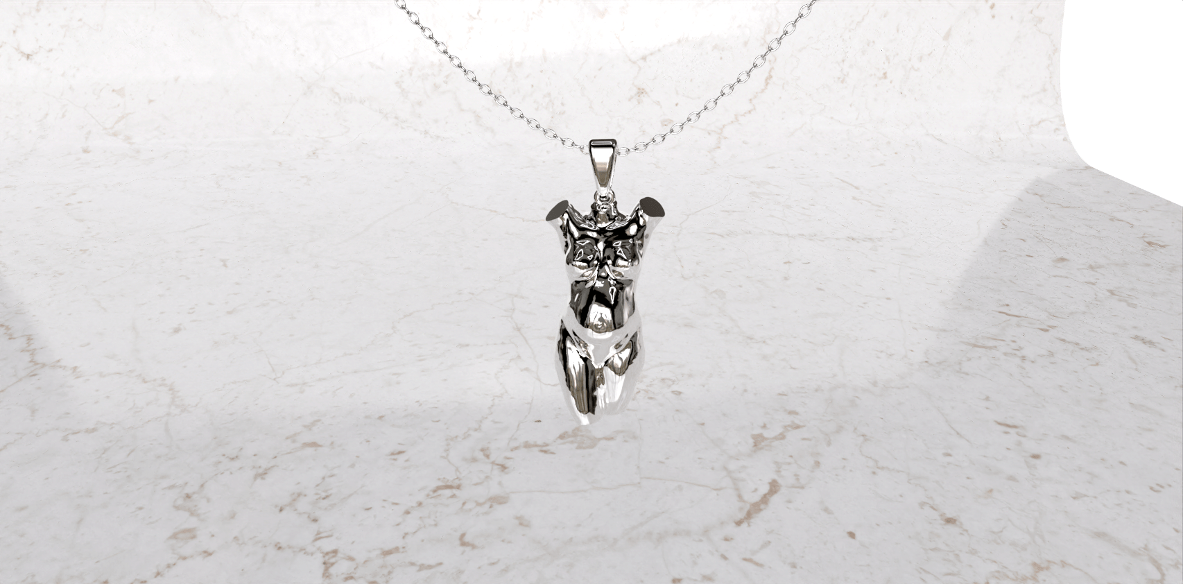 Bedel van zwangerschap aan ketting zilver Bedel van zwangerschapsbuik aan ketting zilver