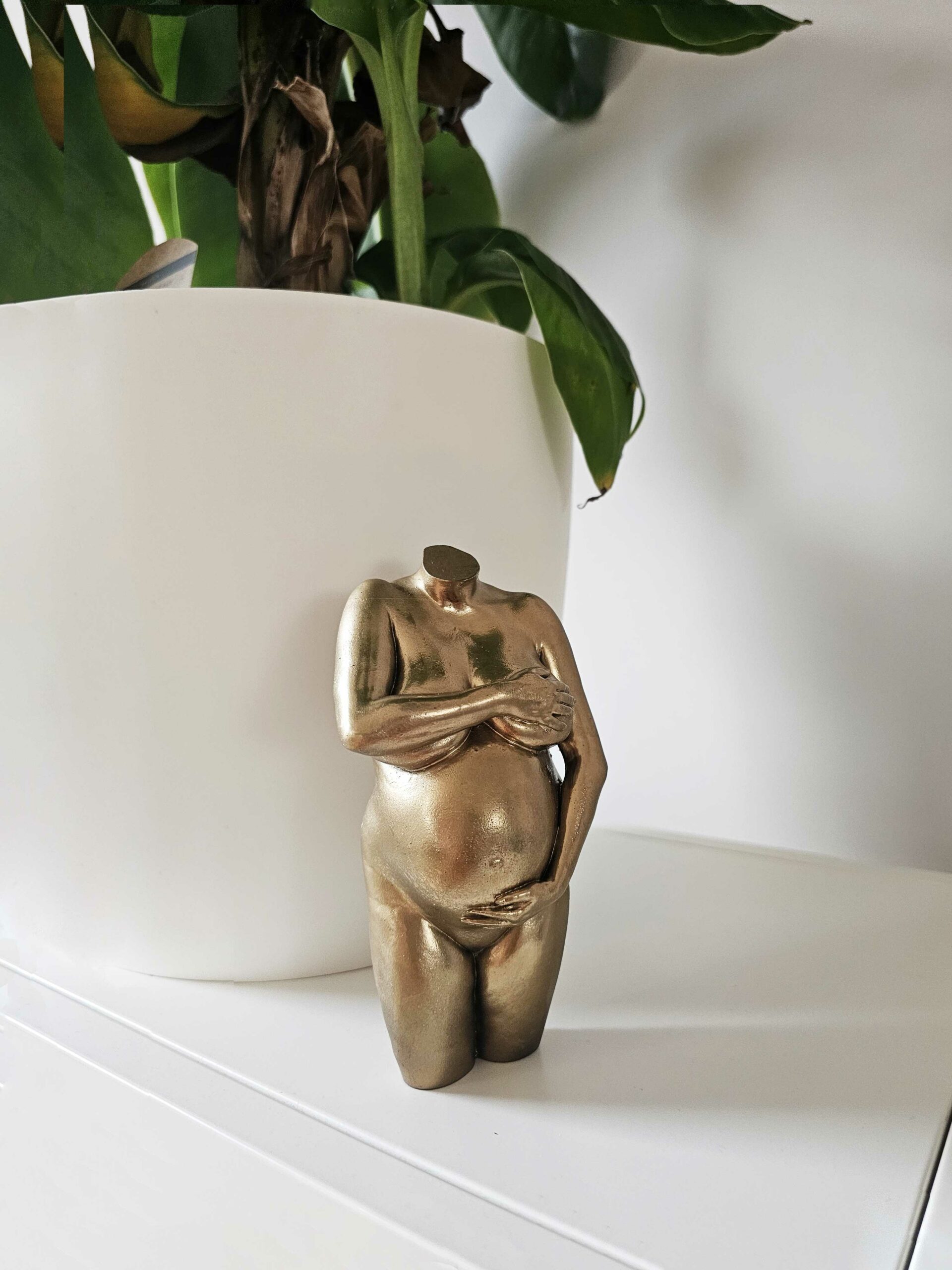 3D-buik-goud goud zwangerschapsbeeldje