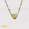 vingerafdruk collier met hartjes hanger
