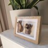 3D schilderij met baby handje en voetje afdruk in gips