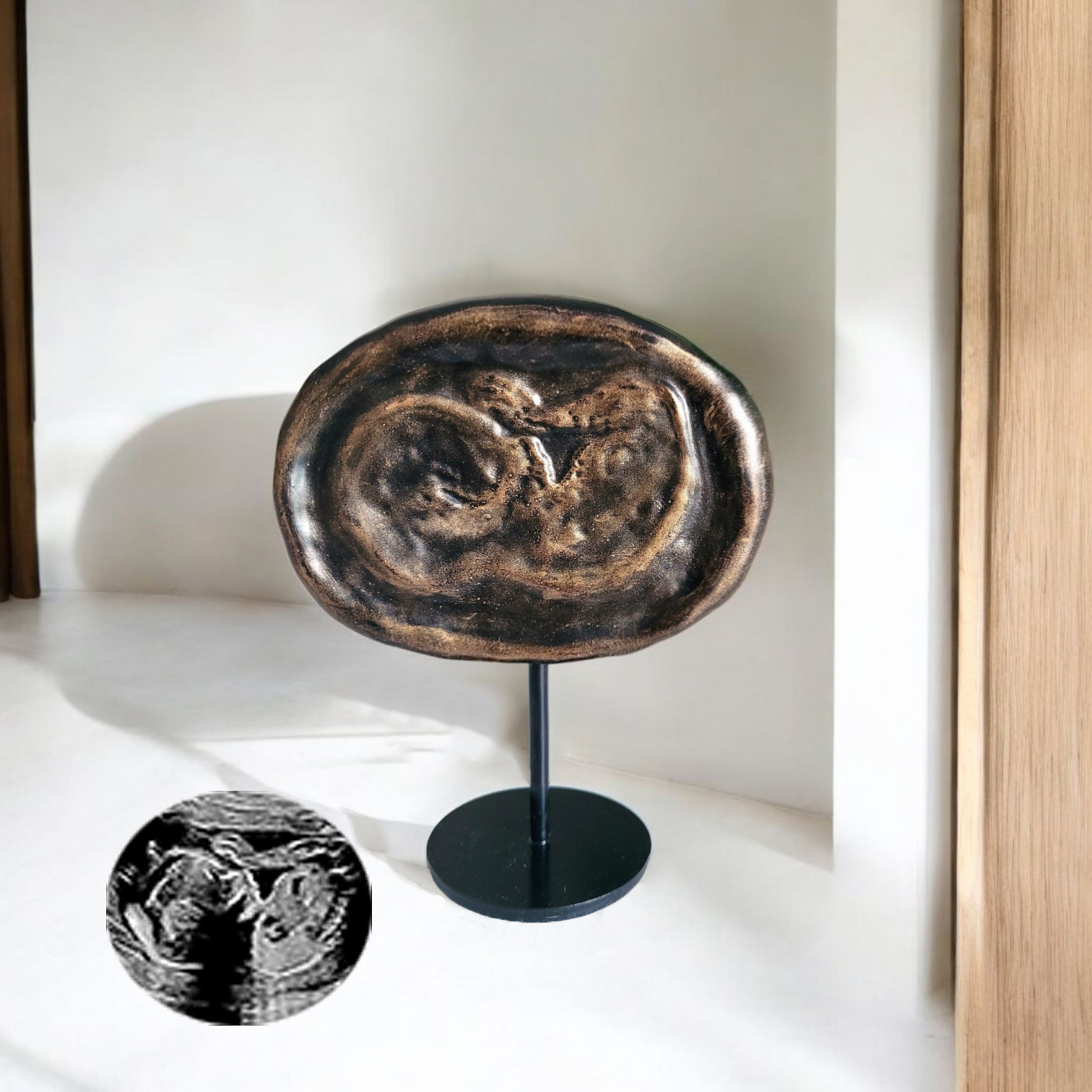 2D ecobeeld op sokkel 2D echobeeld op sokkel