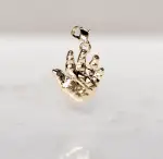 Bedel voor aan een armband van het het handafdrukje van je babytje in het goud