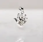 Bedel voor aan een armband van het het handafdrukje van je babytje in het zilver