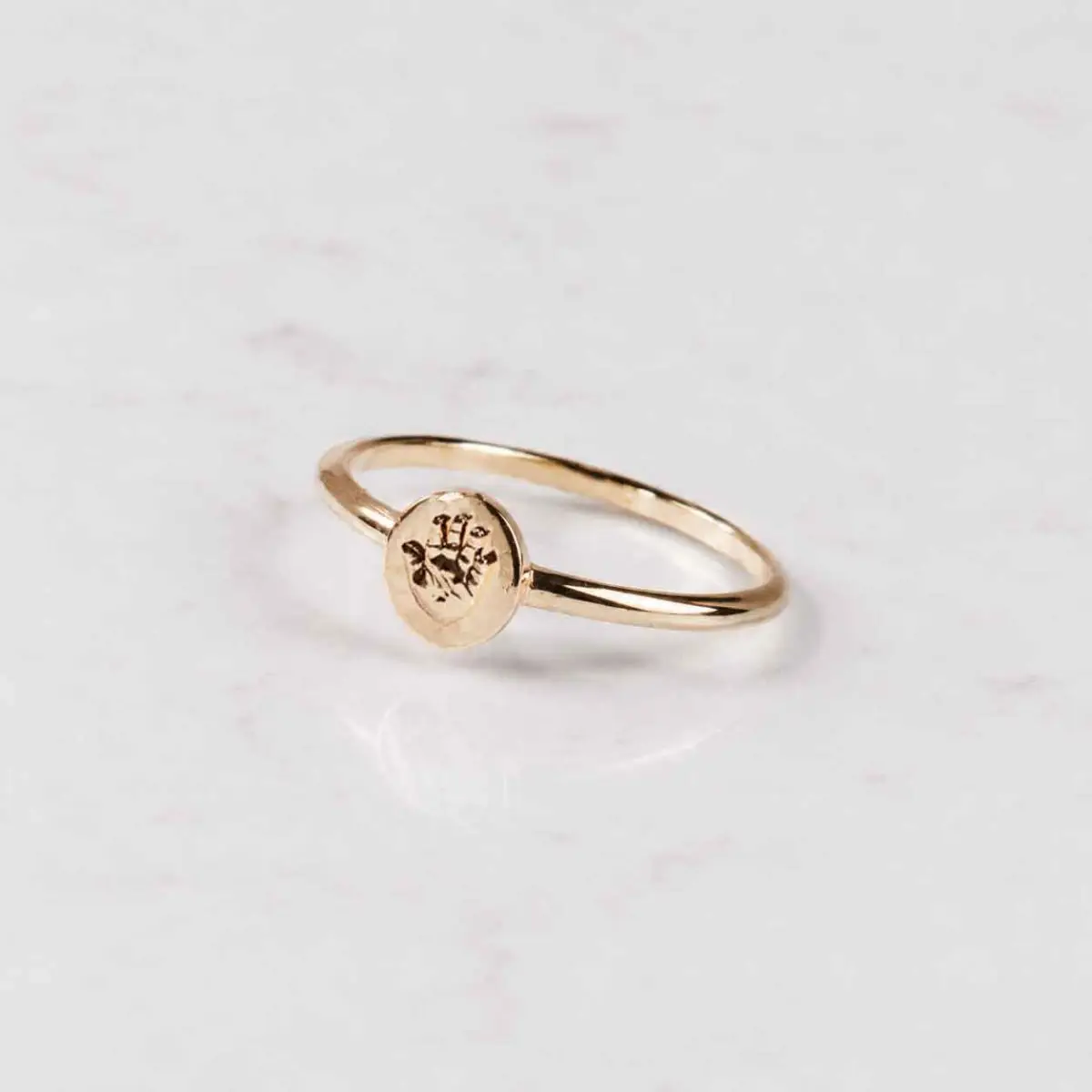 Smalle ring met rondje | 14-317 - Afbeelding 5