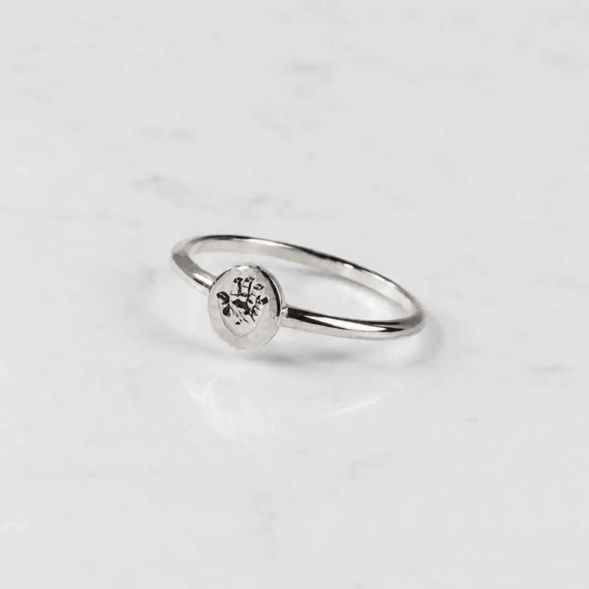 Smalle ring met rondje | 14-317 - Afbeelding 7